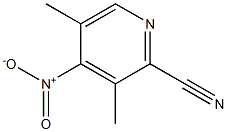 2-Pyridinecarbonitrile, 3,5-dimethyl-4-nitro- Struktur