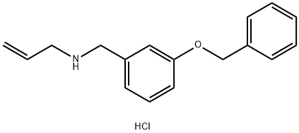 {[3-(benzyloxy)phenyl]methyl}(prop-2-en-1-yl)amine hydrochloride Struktur