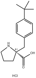 (R)-alpha-(4-tert-butylphenyl)-proline-HCl Struktur