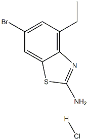 6-Bromo-4-ethyl-1,3-benzothiazol-2-amine, HCl Struktur