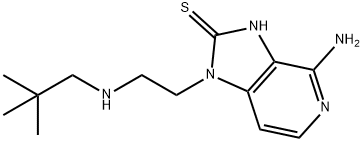 4-amino-1-(2-(neopentylamino)ethyl)-1H-imidazo[4,5-c]pyridine-2(3H)-thione Struktur