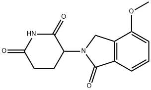 3-(4-methoxy-1-oxoisoindolin-2-yl)piperidine-2,6-dione Struktur