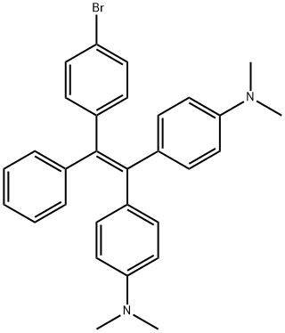 1,2-bis(4-diethylaminophenyl)-1-(4-bromophenyl)-2-phenylethene Struktur