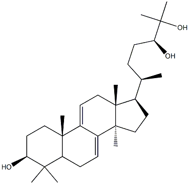 Lanosta-7,9(11)-diene-3,24,25-triol,(3b,24S)- Struktur