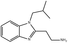 2-[1-(2-methylpropyl)benzimidazol-2-yl]ethanamine Struktur