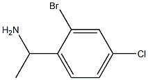 1-(2-BROMO-4-CHLOROPHENYL)ETHAN-1-AMINE Struktur