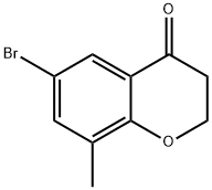 6-BROMO-8-METHYLCHROMAN-4-ONE Struktur