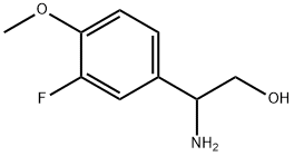 2-AMINO-2-(3-FLUORO-4-METHOXYPHENYL)ETHAN-1-OL Struktur