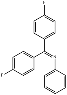 Benzenamine, N-[bis(4-fluorophenyl)methylene]- Struktur