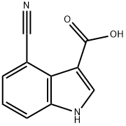 4-Cyano-1H-indole-3-carboxylic acid Struktur