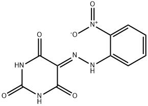 5-[(2-nitrophenyl)hydrazinylidene]-1,3-diazinane-2,4,6-trione Struktur