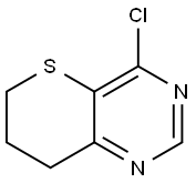 4-CHLORO-7,8-DIHYDRO-6H-THIOPYRANO[3,2-D]PYRIMIDINE Struktur