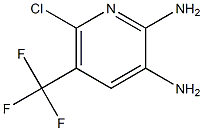 6-Chloro-5-(trifluoromethyl)pyridine-2,3-diamine Struktur