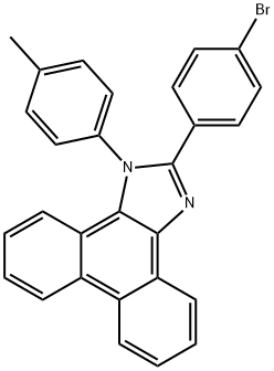 2-(4-bromophenyl)-1-p-tolyl-1H-phenanthro[9,10-d]imidazole Struktur