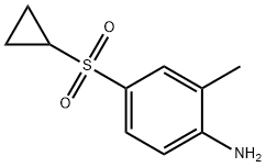 4-(CYCLOPROPYLSULFONYL)-2-METHYLANILINE Struktur