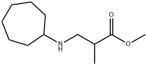 methyl 3-(cycloheptylamino)-2-methylpropanoate Struktur