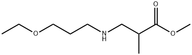 methyl 3-[(3-ethoxypropyl)amino]-2-methylpropanoate Struktur