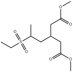 Dimethyl 3-[2-(Ethylsulfonyl)propyl]glutarate Struktur