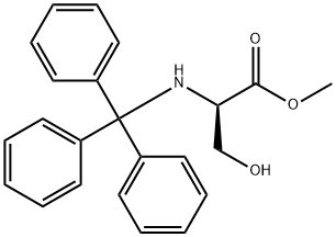 methyl (2R)-3-hydroxy-2-[(triphenylmethyl)amino]propanoate Struktur