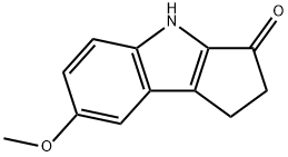 7-methoxy-1,2-dihydrocyclopenta[b]indol-3(4H)-one Struktur