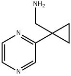 [1-(Pyrazin-2-yl)cyclopropyl]methanamine Struktur