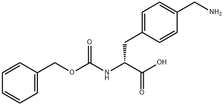 N-Cbz-D-4-aminomethylPhenylalanine Struktur