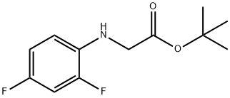 2-((2,4-二氟苯基)氨基)乙酸叔丁酯 結(jié)構(gòu)式