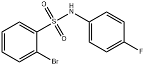 2-Bromo-N-(4-fluorophenyl)benzenesulfonamide, 97% Struktur