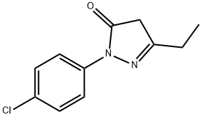 1-(4-chlorophenyl)-3-ethyl-1H-pyrazol-5(4H)-one Struktur