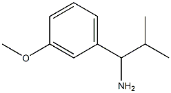 1-(3-METHOXYPHENYL)-2-METHYLPROPAN-1-AMINE Struktur