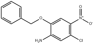 5-chloro-4-nitro-2-phenylmethoxyaniline Struktur