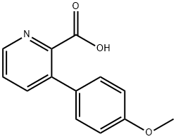 3-(4-methoxyphenyl)picolinic acid Struktur