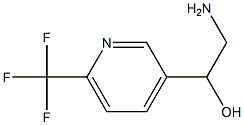 2-amino-1-(6-(trifluoromethyl)pyridin-3-yl)ethanol Struktur