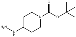 tert-Butyl 4-hydrazinopiperidine-1-carboxylate Struktur