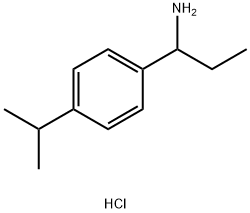 1-[4-(PROPAN-2-YL)PHENYL]PROPAN-1-AMINE HYDROCHLORIDE Struktur