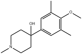 4-(4-METHOXY-3,5-DIMETHYLPHENYL)-1-METHYLPIPERIDIN-4-OL Struktur