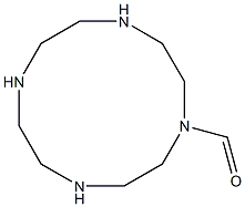 1,4,7,10-Tetraazacyclododecane-1-carboxaldehyde Struktur