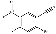 2-Bromo-4-methyl-5-nitro-benzonitrile Struktur