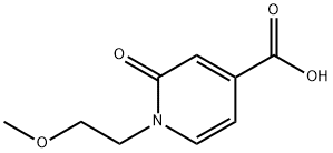 1-(2-Methoxyethyl)-2-oxo-1,2-dihydropyridine-4-carboxylic acid Struktur