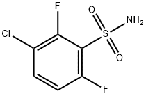 3-CHLORO-2,6-DIFLUOROBENZENESULFONAMIDE Struktur