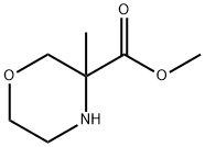 Methyl 3-methylmorpholine-3-carboxylate Struktur