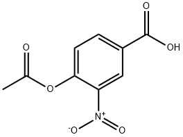 Benzoic acid, 4-(acetyloxy)-3-nitro- Struktur