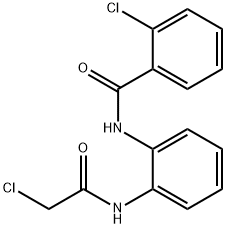 2-Chloro-N-[2-(2-chloro-acetylamino)-phenyl]-benzamide Struktur