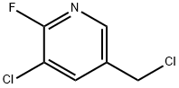 3-Chloro-5-chloromethyl-2-fluoro-pyridine Struktur