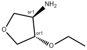 trans-4-ethoxytetrahydro-3-furanamine Struktur