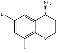 (4R)-6-BROMO-8-FLUORO-3,4-DIHYDRO-2H-1-BENZOPYRAN-4-AMINE Struktur