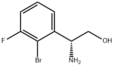 (2R)-2-AMINO-2-(2-BROMO-3-FLUOROPHENYL)ETHAN-1-OL Struktur