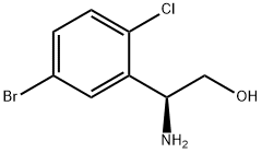 (2S)-2-AMINO-2-(5-BROMO-2-CHLOROPHENYL)ETHAN-1-OL Struktur