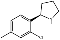 (2R)-2-(2-CHLORO-4-METHYLPHENYL)PYRROLIDINE Struktur