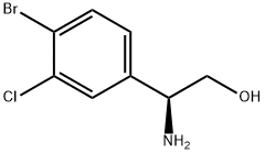 (2S)-2-AMINO-2-(4-BROMO-3-CHLOROPHENYL)ETHAN-1-OL Struktur